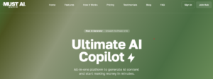 Must AI generator